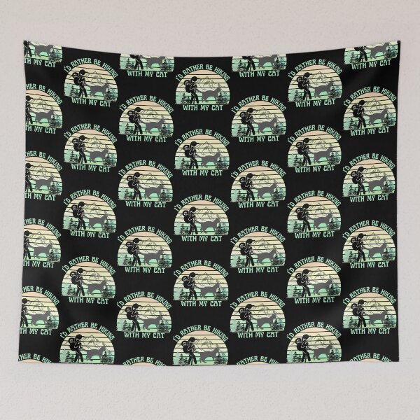 Item preview, Id Rather Be Hiking With My Cat -Girl Hiking designed and sold by Rally-Girl.