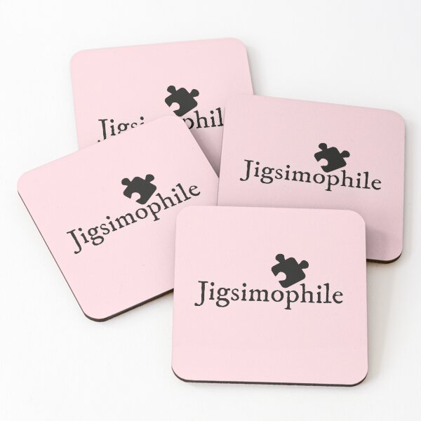 Item preview, Pink Jigsimophile Jigsaw Puzzle Lover Funny Academic Nerd Term designed and sold by IceCreamMuseum.