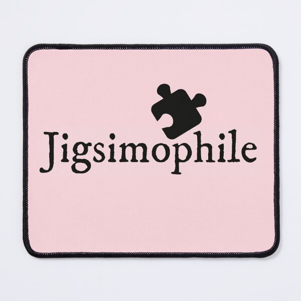 Item preview, Pink Jigsimophile Jigsaw Puzzle Lover Funny Academic Nerd Term designed and sold by IceCreamMuseum.