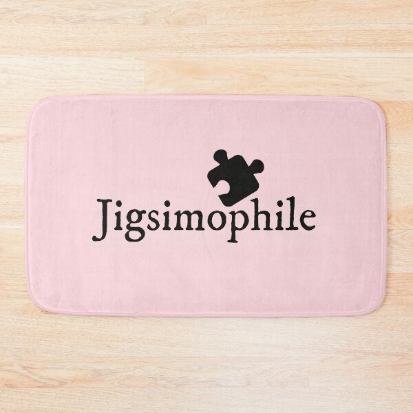 Item preview, Pink Jigsimophile Jigsaw Puzzle Lover Funny Academic Nerd Term designed and sold by IceCreamMuseum.