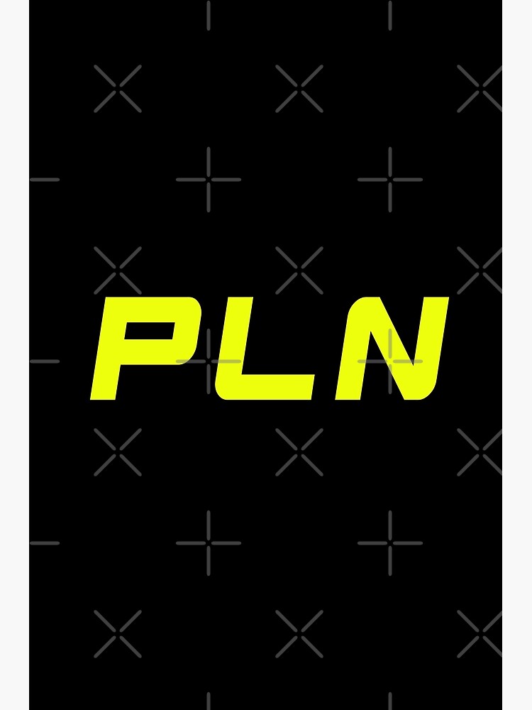 "PLN, Pellston MICHIGAN Airport Code Perfect Gift For Traveller Or