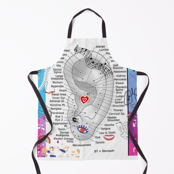 Item preview, Reflexology Pressure Points Ear Chart - Artistic Rendition designed and sold by Swaggaville.