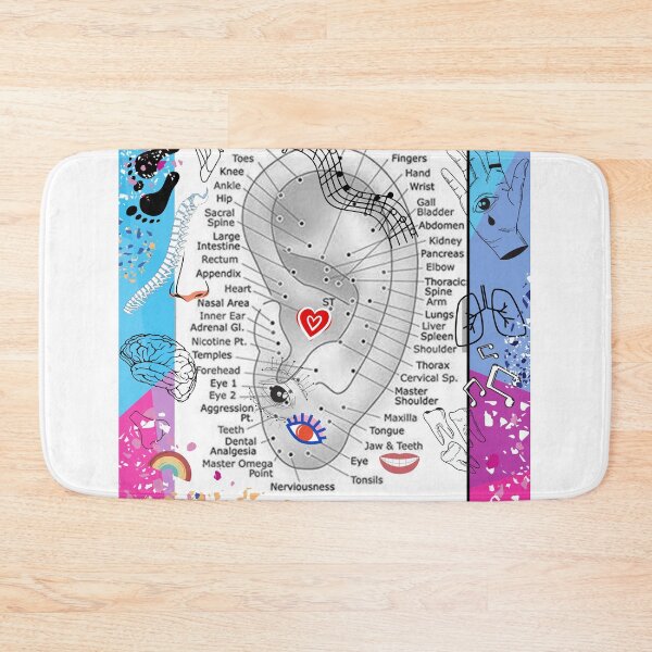 Item preview, Reflexology Pressure Points Ear Chart - Artistic Rendition designed and sold by Swaggaville.