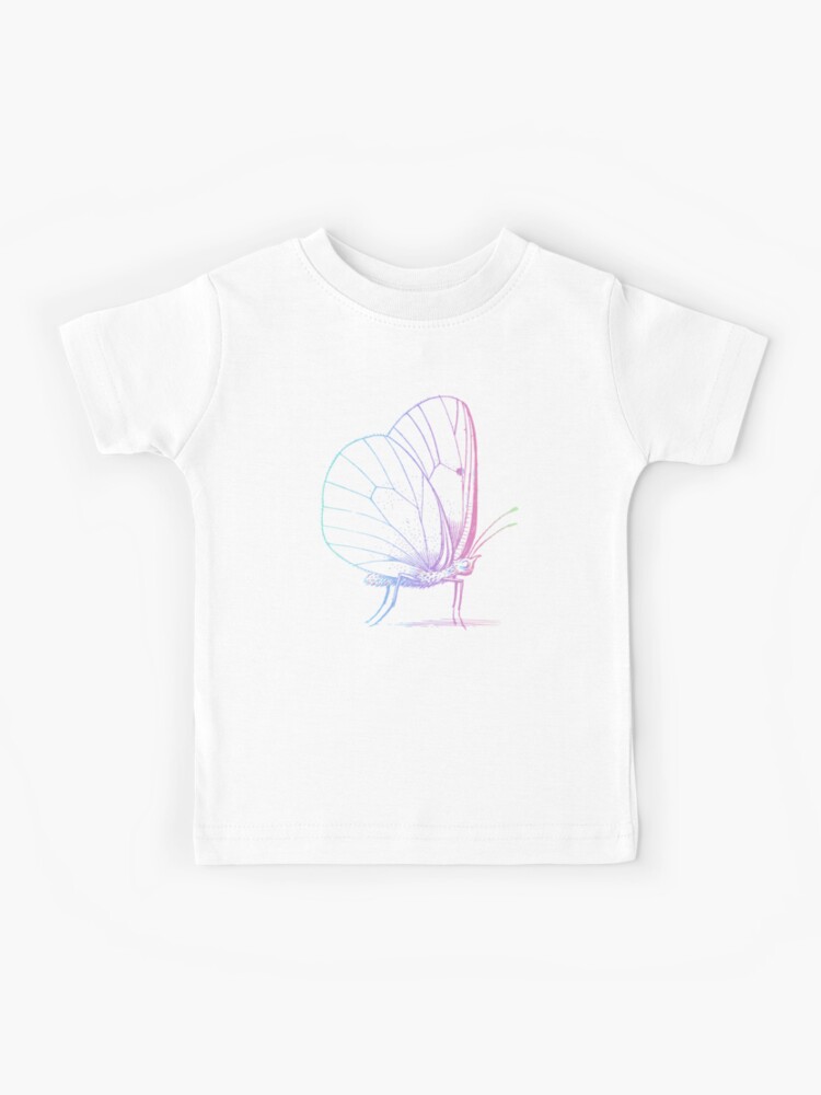 Round wing butterfly in holographic colors