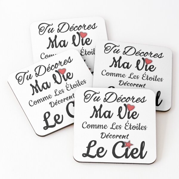 Item preview, Valentine's Day: Tu Décores Ma Vie Comme Les Étoiles Décorent Le Ciel designed and sold by DjoooDjooo.