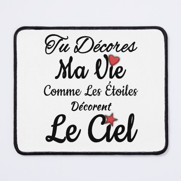 Item preview, Valentine's Day: Tu Décores Ma Vie Comme Les Étoiles Décorent Le Ciel designed and sold by DjoooDjooo.