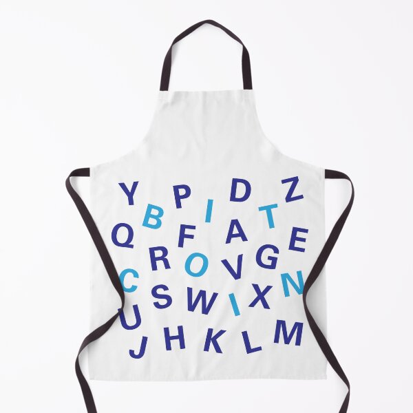 Item preview, Bitcoin Letters (Shades of Blue) designed and sold by NautilusMare.