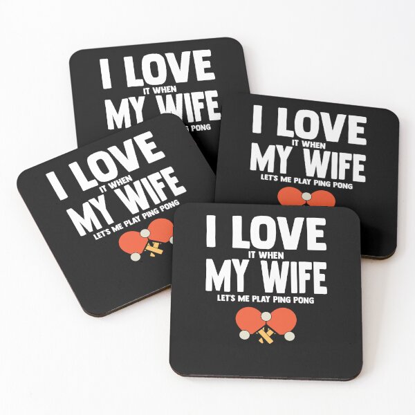 Item preview, I Love My Wife A Ping Pong Humor For A Table Tennis Player designed and sold by Nessshirts.