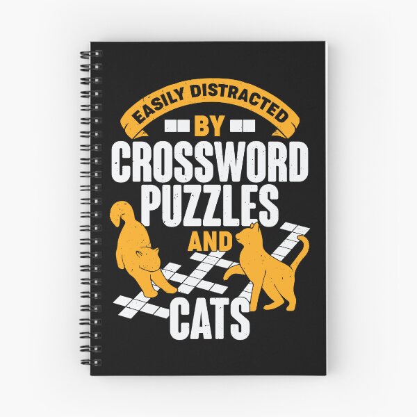 Item preview, Easily Distracted By Crossword Puzzles And Cats designed and sold by Marcid95.