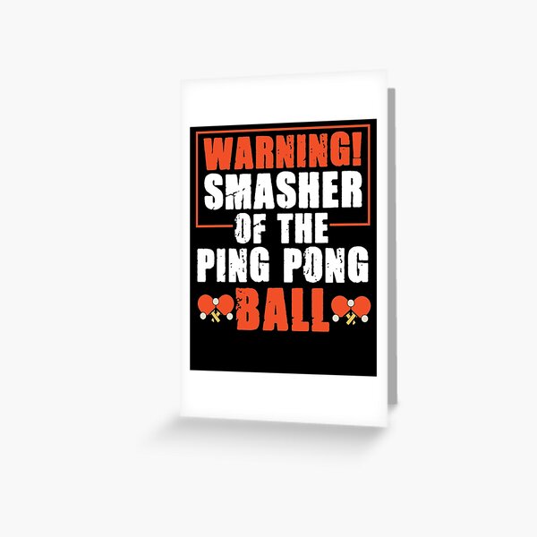 Ping Pong Greeting Cards for Sale