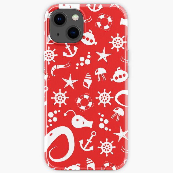Red Sea Pattern iPhone Soft Case