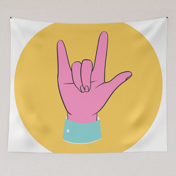 Item preview, ASL I Love You ILY Hand Circle designed and sold by nickolettamay.