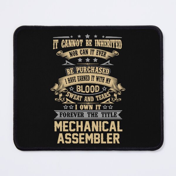 Item preview, Mechanical Assembler T Shirt - Forever The Title Job Gift Item Tee designed and sold by celiagomez456.