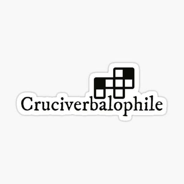 Crossword Puzzle Fan Cruciverbalophile Funny Academic Nerd Term