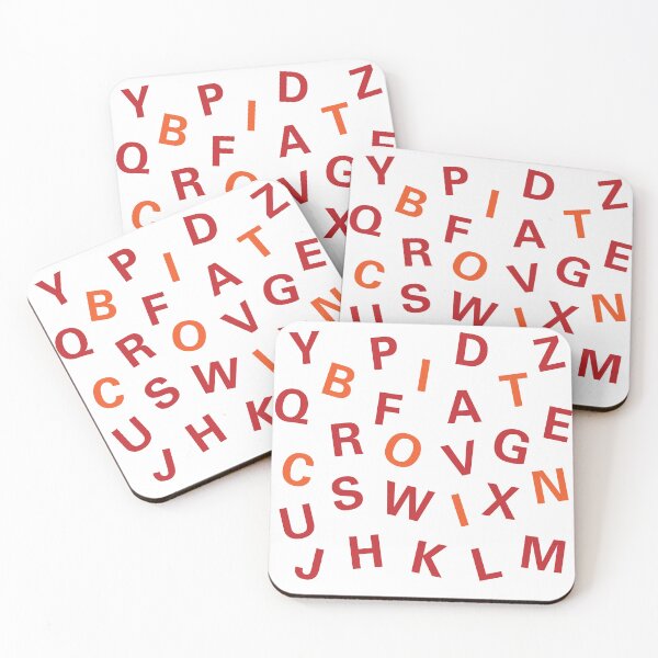 Item preview, Bitcoin Letters (Shades of Red) designed and sold by NautilusMare.