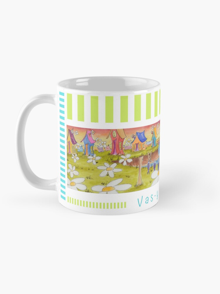 Aperçu 3 sur 6. Mug à café avec l'œuvre Linda Molloy - "Vas-y mon fou!" créée et vendue par LindaMolloy.