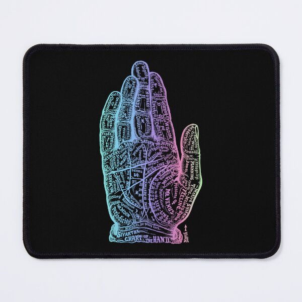 Item preview, palm physiognomy magic in holographic colours designed and sold by PrintsyGal.