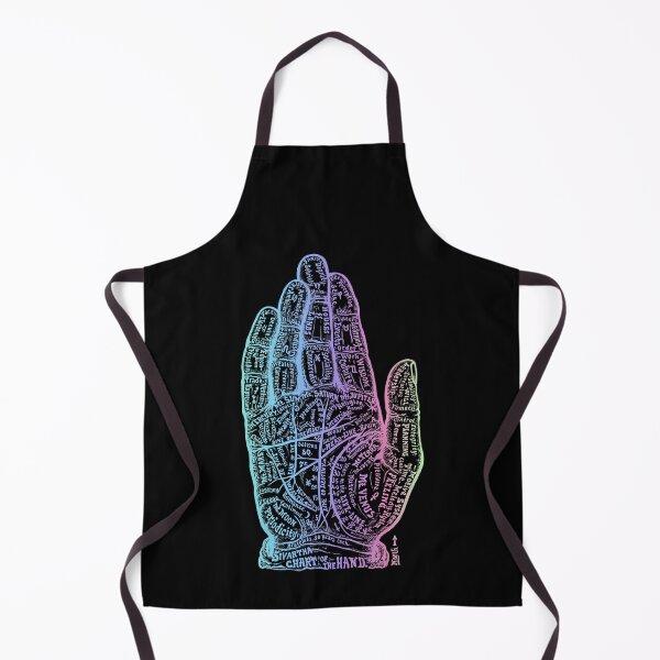 Item preview, palm physiognomy magic in holographic colours designed and sold by PrintsyGal.