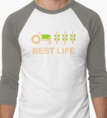 Farm Life Best Green Nature Eco Bio healthy Men's Baseball ¾ T-Shirt