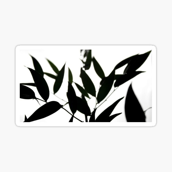 Leaf silhouette Sticker