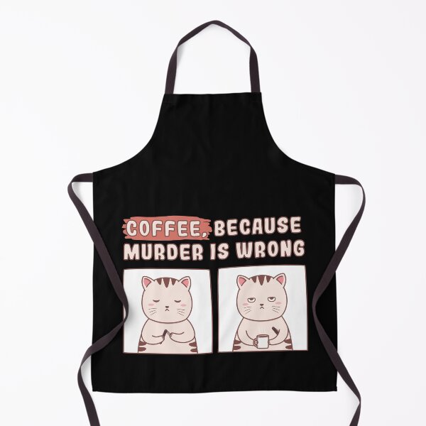 Item preview, Coffee, Because Murder Is Wrong – Funny Cat designed and sold by ttttee.