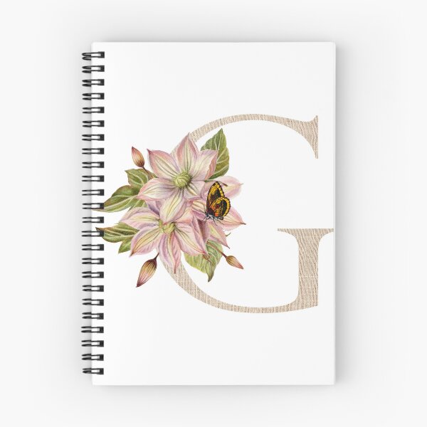 Item preview, Vintage Beige Letter G With Abstract Flowers and Leaves. Floral Letter Monogram G designed and sold by silviaol.