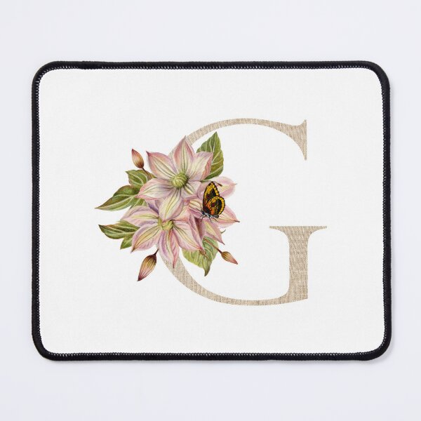 Monogram Vintage Flowers Pink Pastel Small Notepad, Zazzle