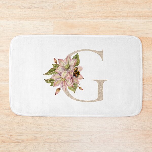Item preview, Vintage Beige Letter G With Abstract Flowers and Leaves. Floral Letter Monogram G designed and sold by silviaol.