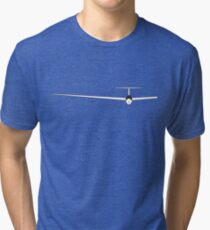 Glider glider soar sailplane Tri-blend T-Shirt