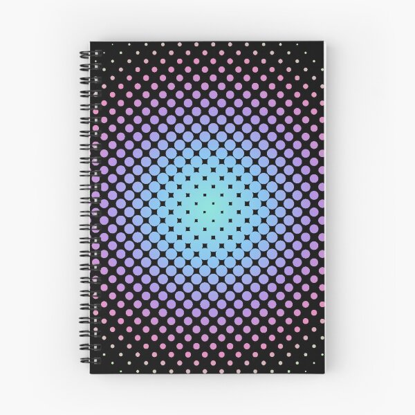 Item preview, Halftone retro pattern circle in holographic colors designed and sold by PrintsyGal.