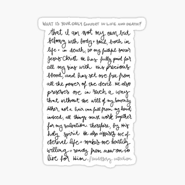 Item preview, heidelberg catechism designed and sold by anna-b-.