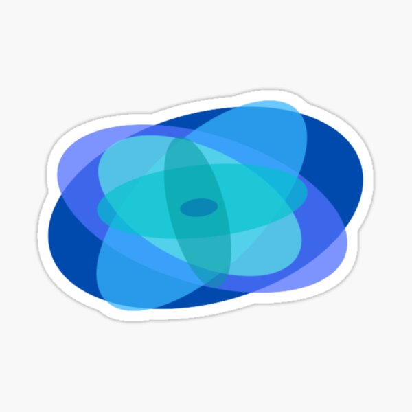 Blue color galaxy  Sticker
