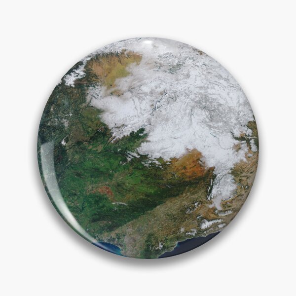 Item preview, Heavy snowfall in Spain seen from space designed and sold by Raureif.