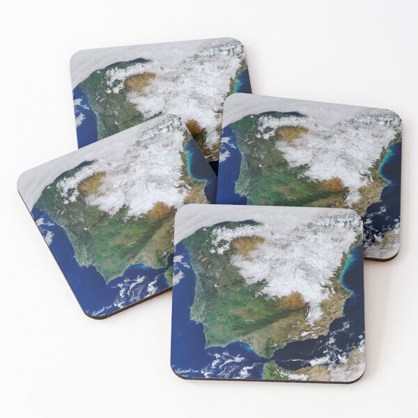 Item preview, Heavy snowfall in Spain seen from space designed and sold by Raureif.