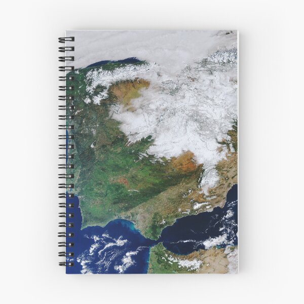 Item preview, Heavy snowfall in Spain seen from space designed and sold by Raureif.