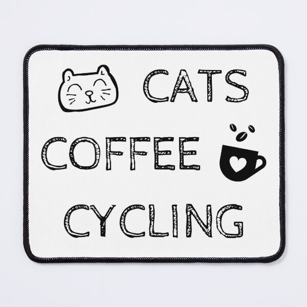 Item preview, Cats. Coffee. Cycling designed and sold by TheGreenGoat.
