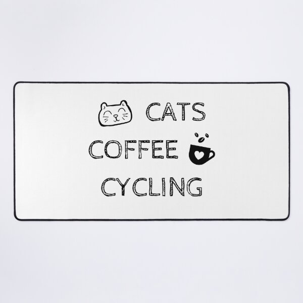 Artikelvorschau, Katzen. Kaffee. Radfahren entworfen und verkauft von TheGreenGoat.