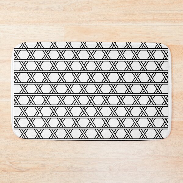 Item preview, Black and white Kagome - Wagara, Japanese pattern designed and sold by Ukiyograph.