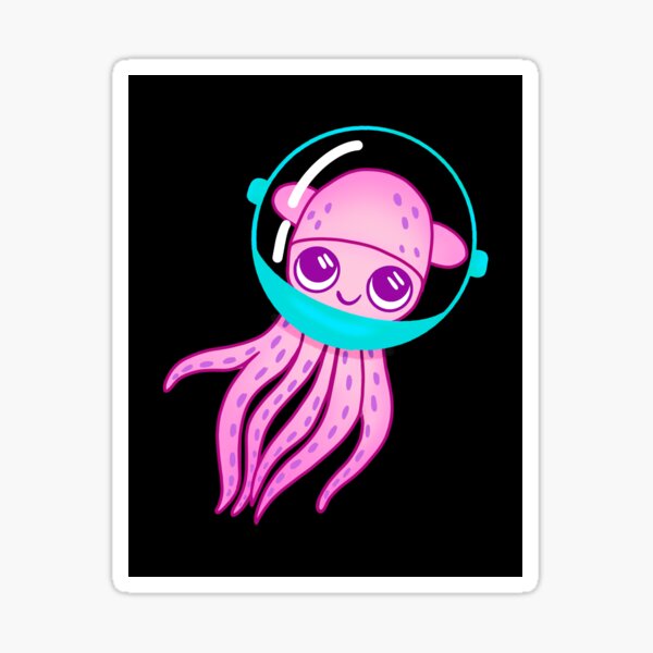 Space Squid Sticker