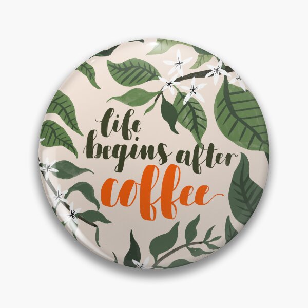 Item preview, Life Begins After Coffee designed and sold by straypencil.