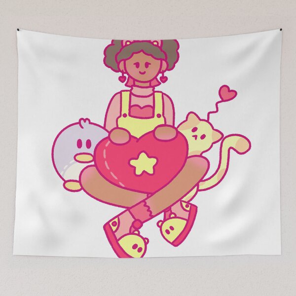 Item preview, Moonbean valentines day pillow design designed and sold by moonbean-art.
