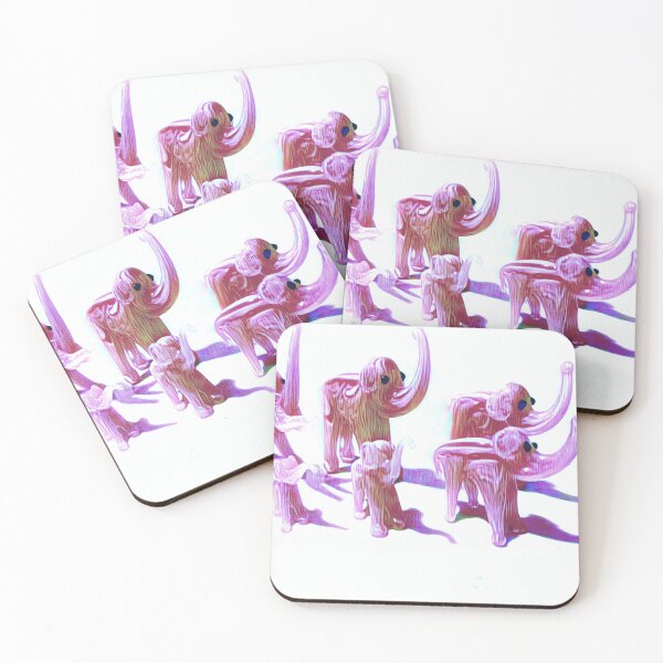 Item preview, The pink elephant family designed and sold by LittleCountess.