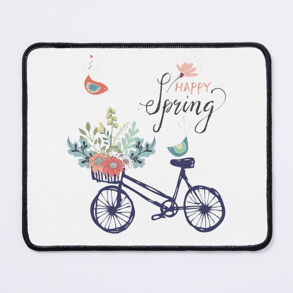 Item preview, Happy spring: bicycle and flowers designed and sold by Lolly's Lane Shoppe.