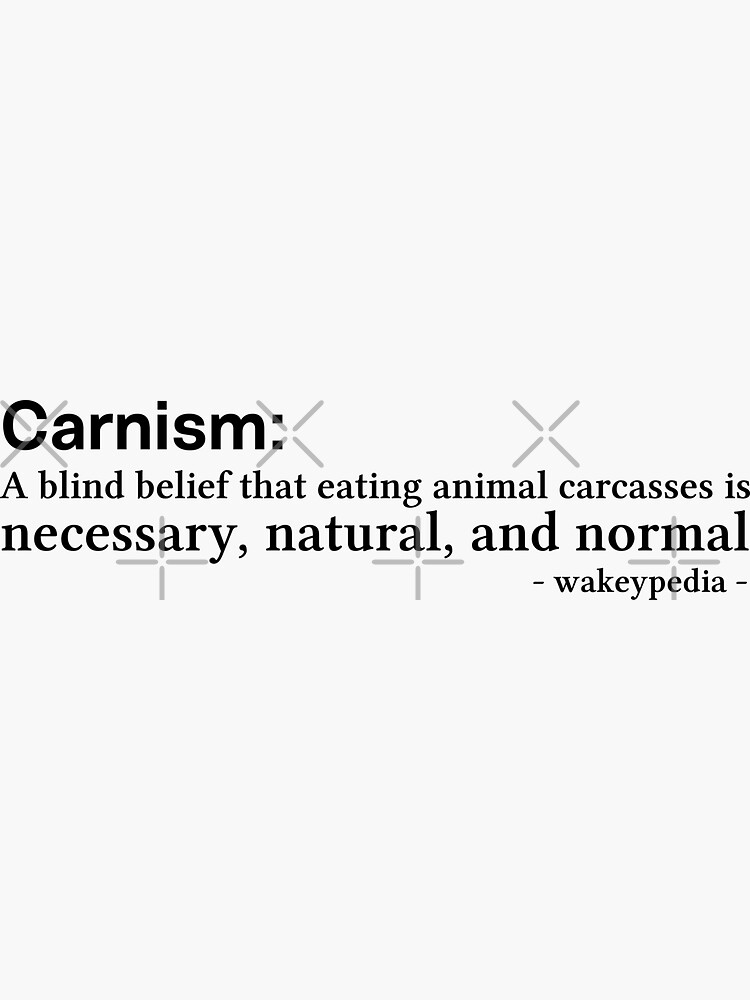 Thumbnail 3 of 3, Sticker, Carnism - bk designed and sold by reIntegration.