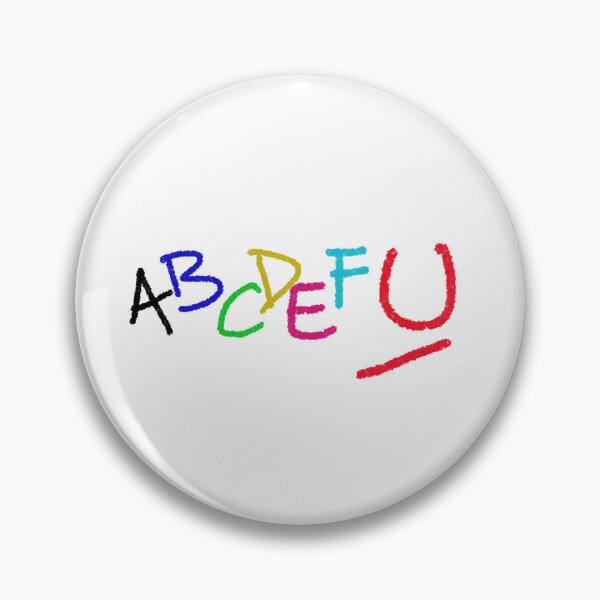 Item preview, Abcdefu colored letters on white background designed and sold by Meo Design.