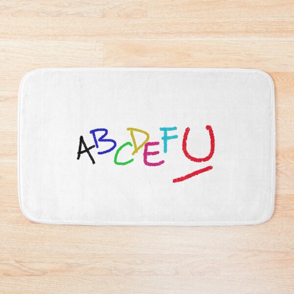 Item preview, Abcdefu colored letters on white background designed and sold by Meo Design.