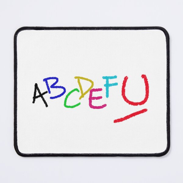 Item preview, Abcdefu colored letters on white background designed and sold by Meo Design.