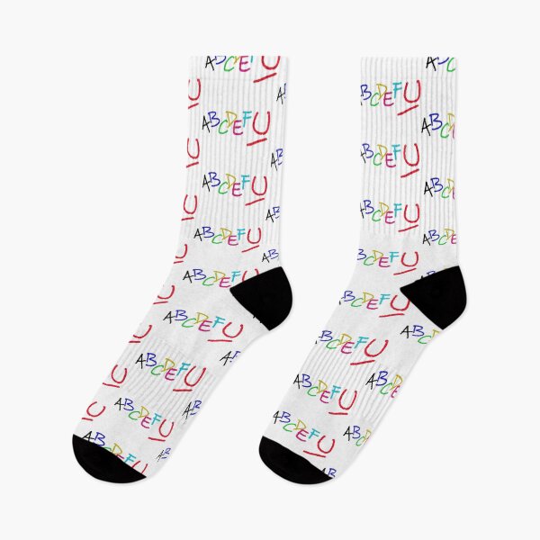 Item preview, Abcdefu colored letters on white background designed and sold by Meo Design.