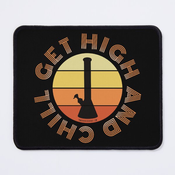 Item preview, Retro Vintage Sunset Orange Bong-Get high and chill designed and sold by YomeHayin.