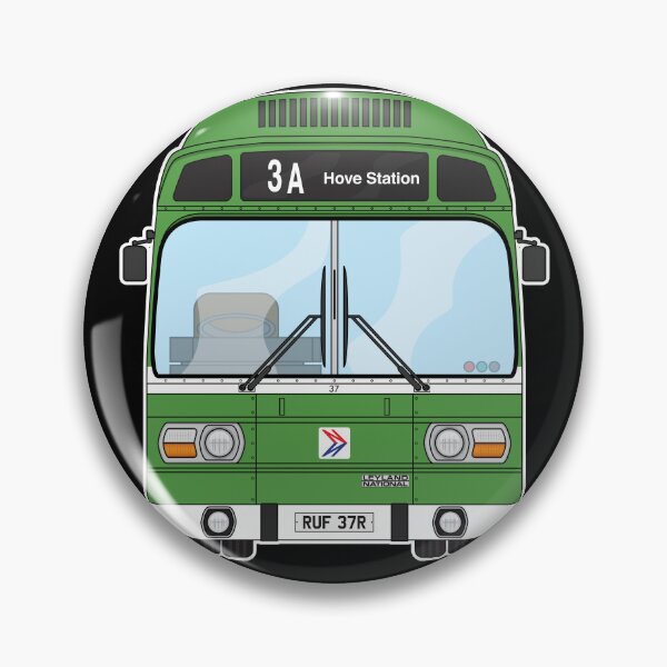 Item preview, Southdown Leyland National 37 RUF37R Retro Illustration designed and sold by BFXIII.